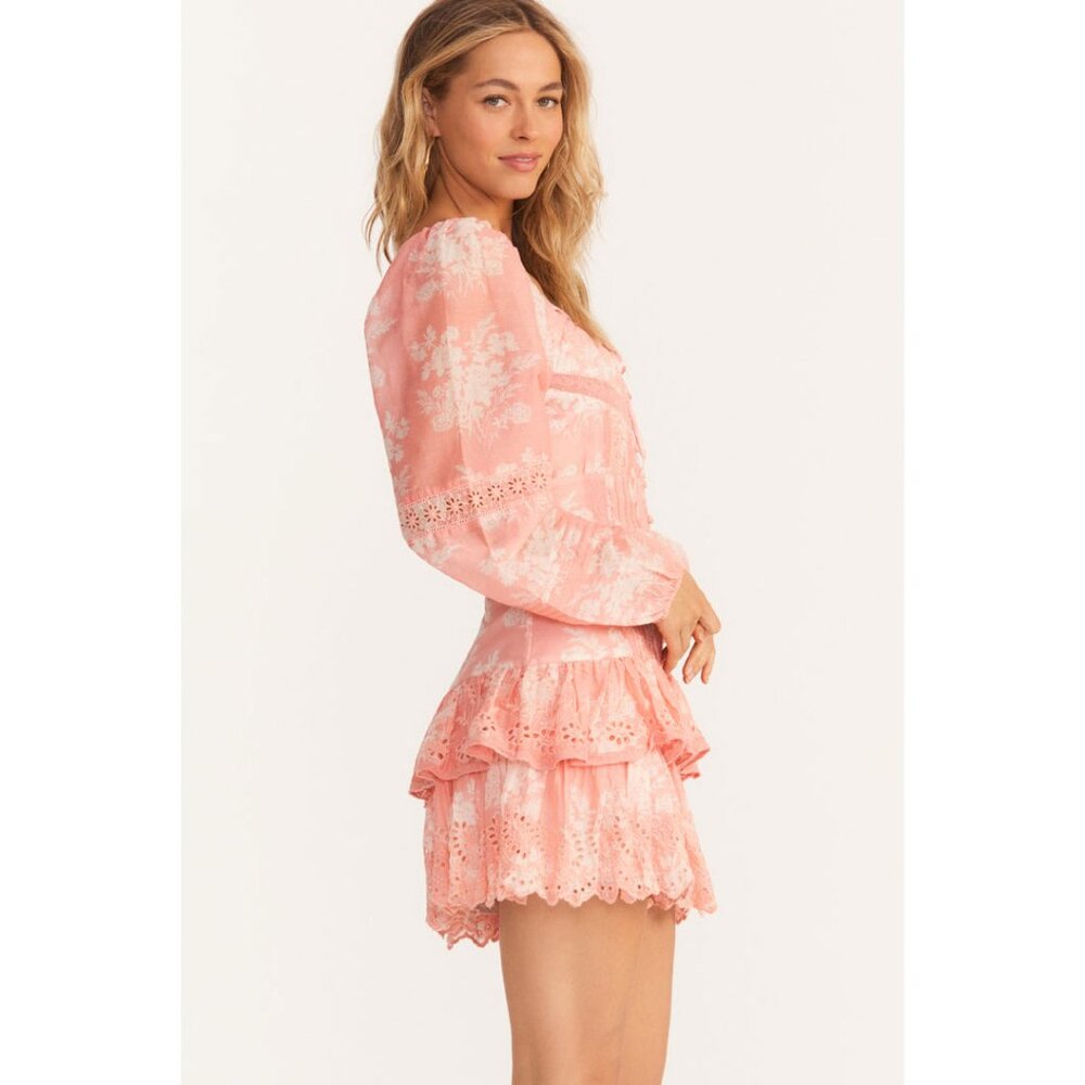 LOVESHACKFANCY Floral Print Mini Dress - Picture 8 of 14